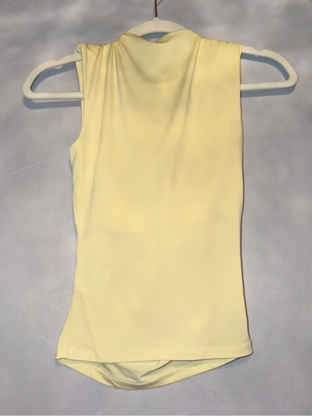 H&M Sleeveless Draped Camisole in Pale Yellow - Picture 3 of 3